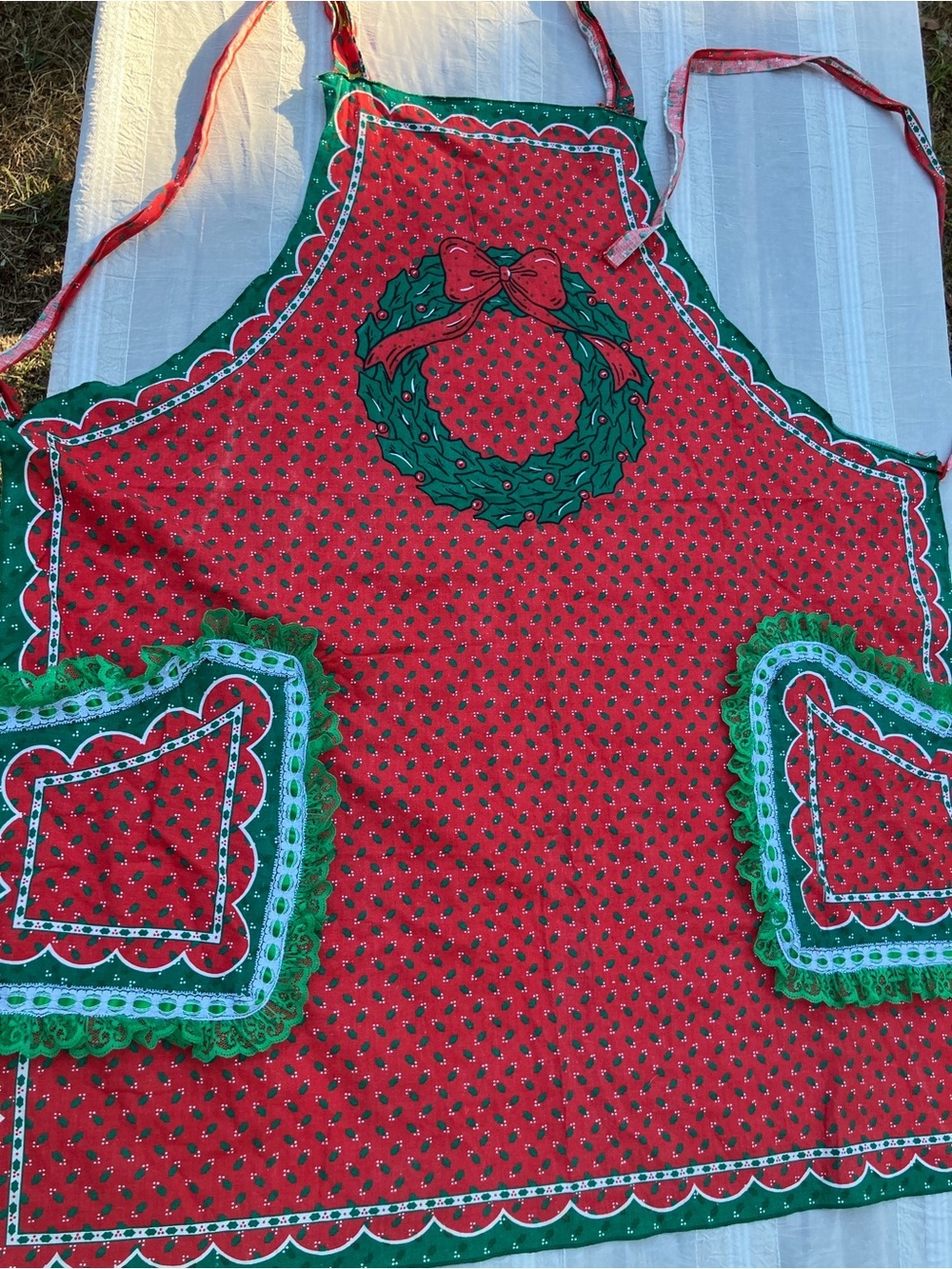 Ugly Christmas Apron vintage